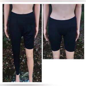 NWOT Bundle Single Leg Compression Pants + Compression Shorts